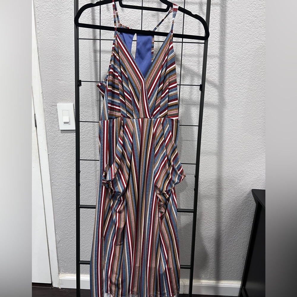 BCBG Drape Slip Dress w/pockets